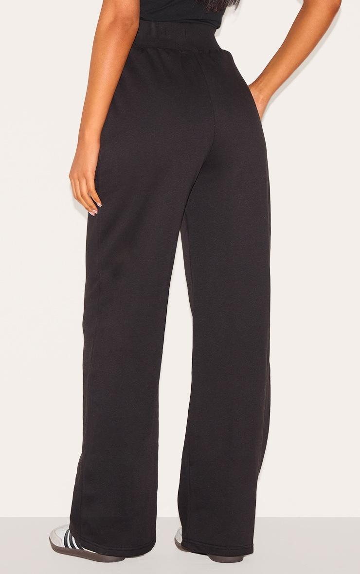 Pretty Little Thing Tall Black High Waisted Wide Leg Sweatpant