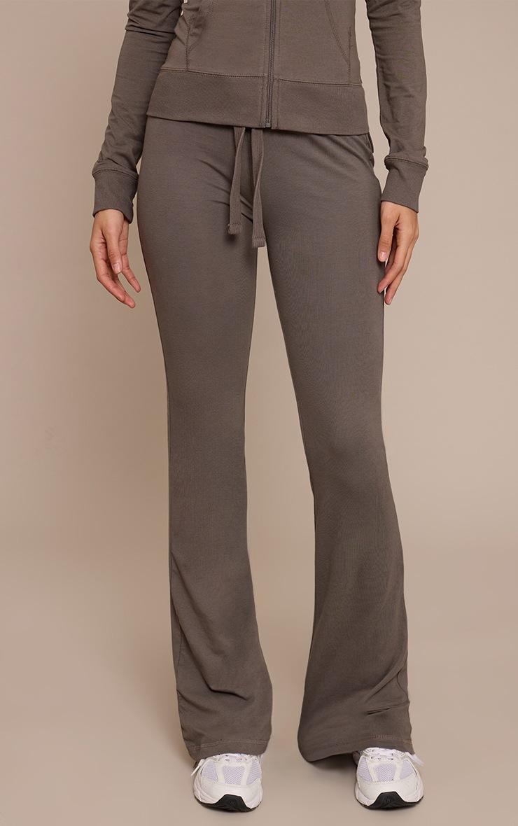 Pretty Little Thing Tall Charcoal Low Rise Skinny Flare Pants