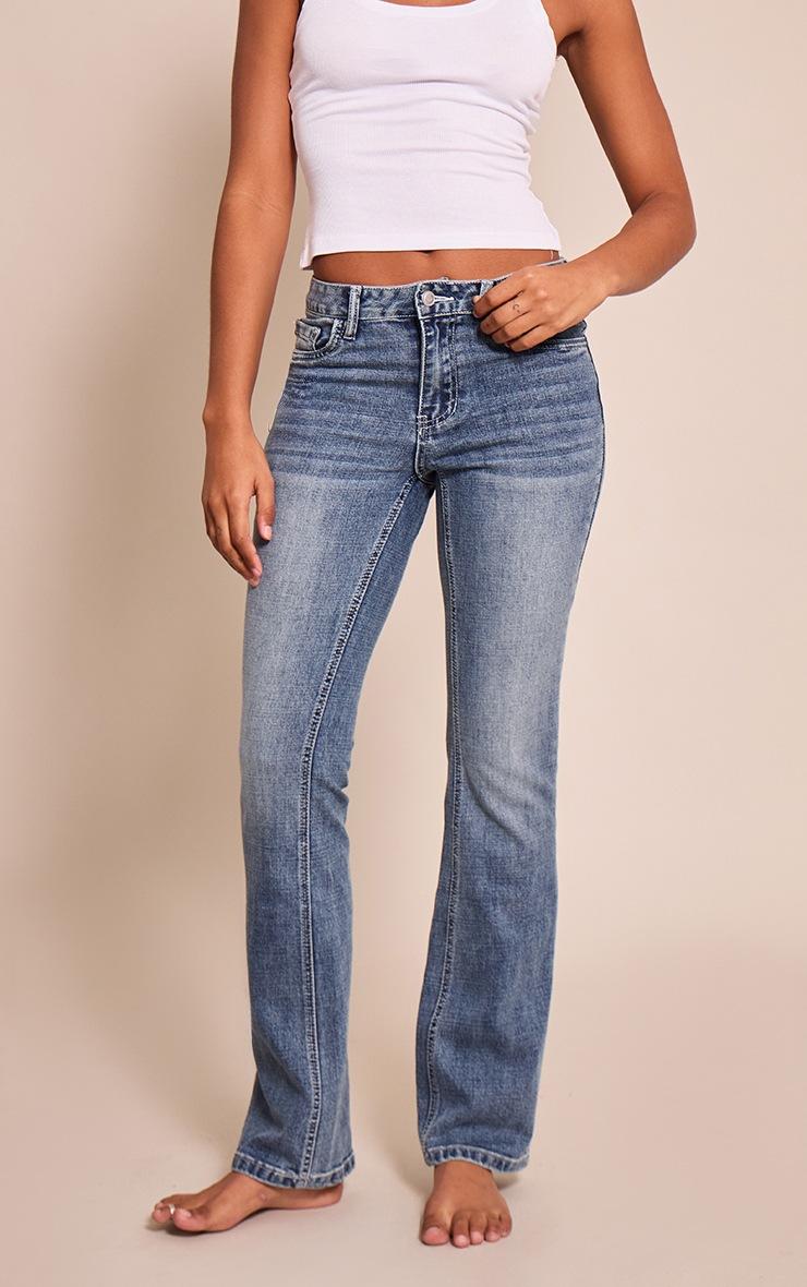 Pretty Little Thing Vintage Low Rise Stretch Flares