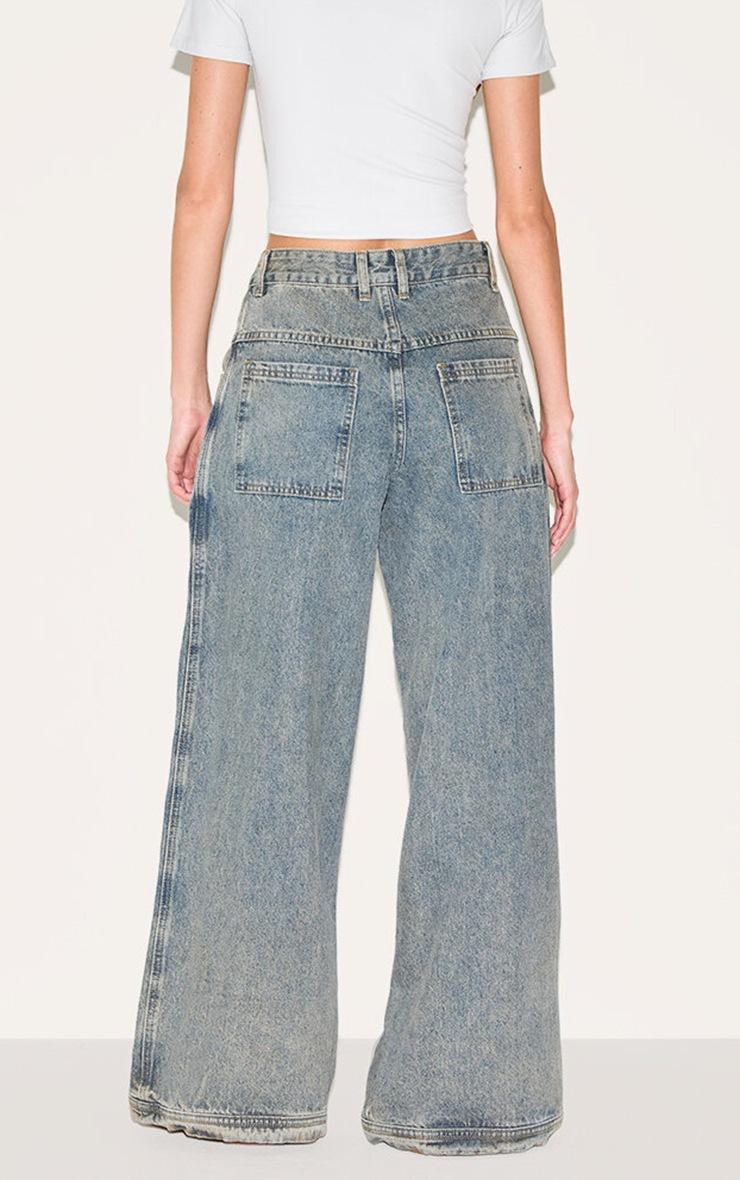Pretty Little Thing Vintage Seam Detail Low Rise Baggy Jeans
