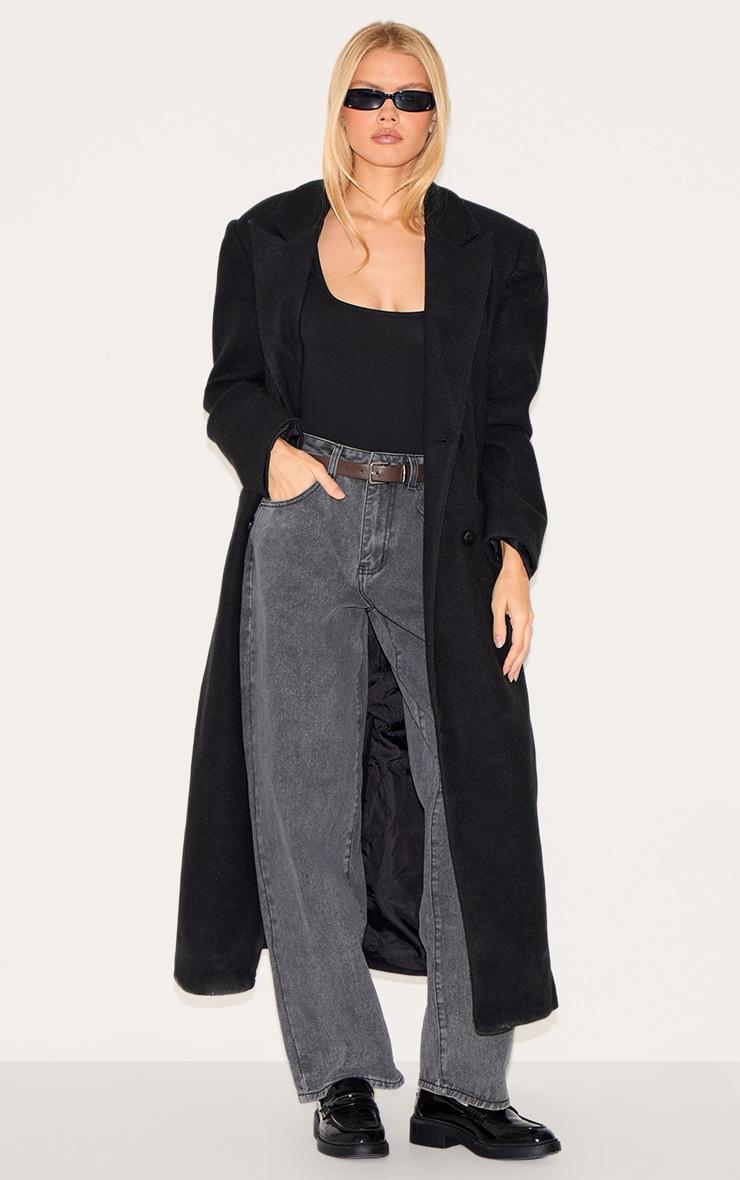 Pretty Little Thing Washed Grey Dipped Back Waistband Boyfriend Jeans