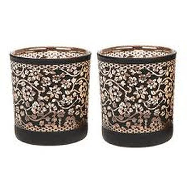 Price's Candles 2 Tealight/Candle Holders +2 Free Candles