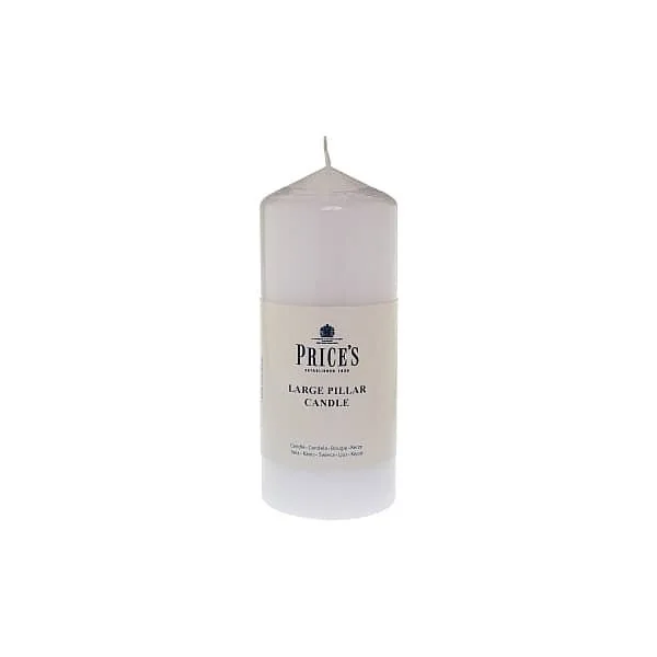 Price's Candles 6 Inch Pillar Candle (White & Ivory)