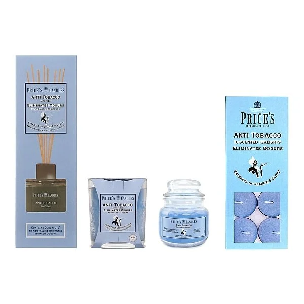 price's candles Anti-Tobacco Range