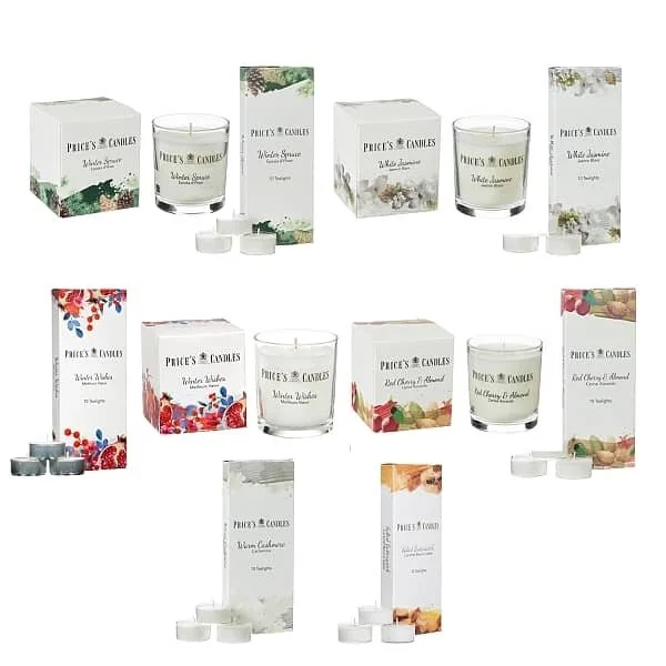 price's candles Christmas Classics