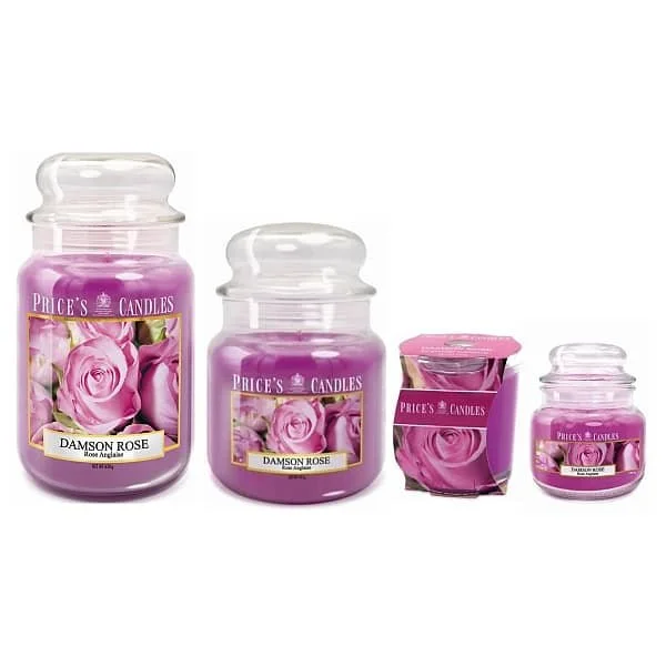 price's candles Damson Rose