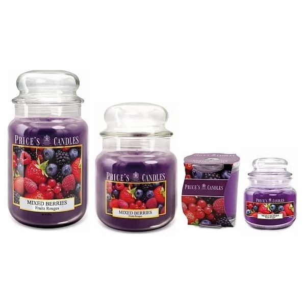 price's candles Mixed Berries