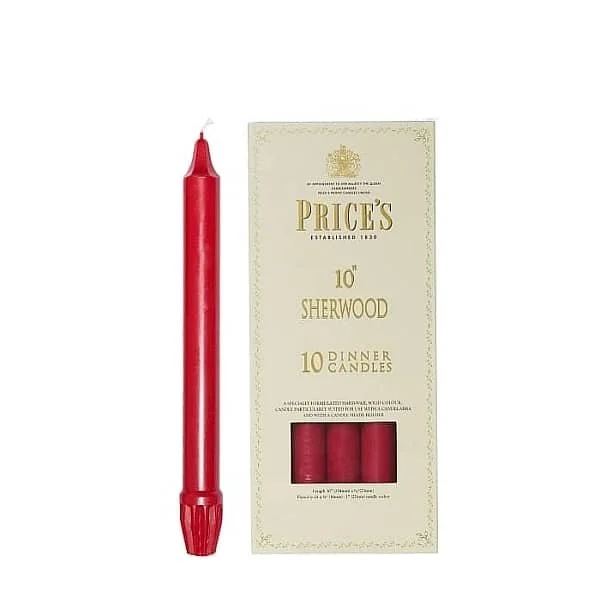 Price's Candles Sherwood 10 Inch Dinner Candles