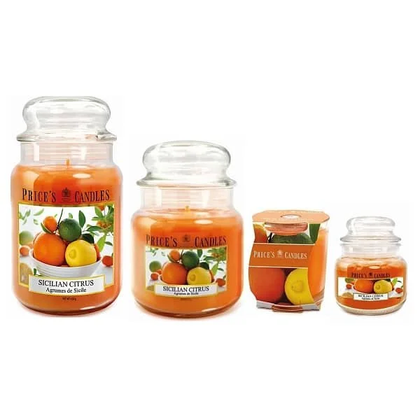 price's candles Sicilian Citrus