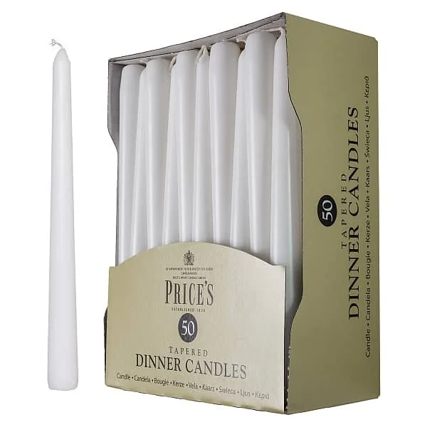 Price's Candles Tapered Dinner Candles
