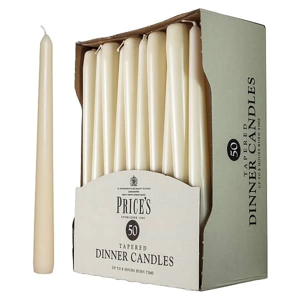 price's candles Tapered Dinner Candles