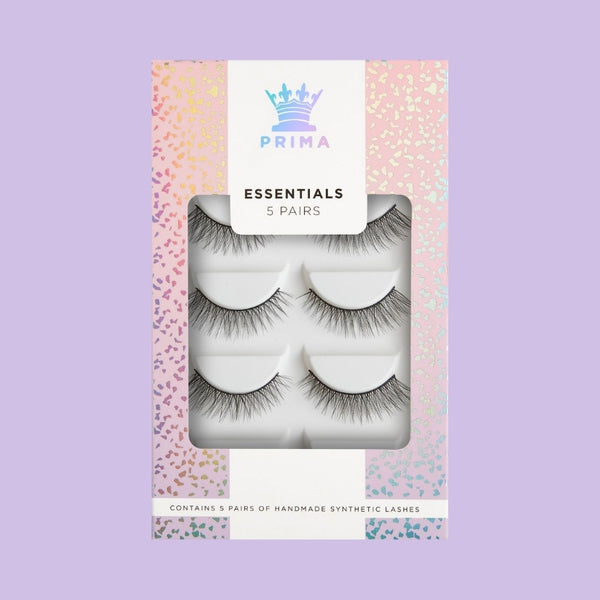 prima lash ESSENTIALS 5 PAIR PACK VEGAN LASHES #ELSIE