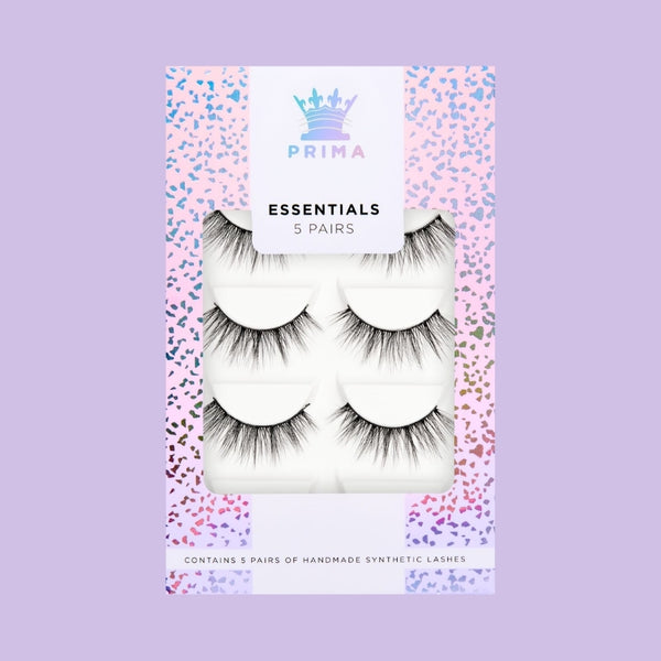 prima lash Essentials 5 Pair Pack Vegan Lashes #Holly