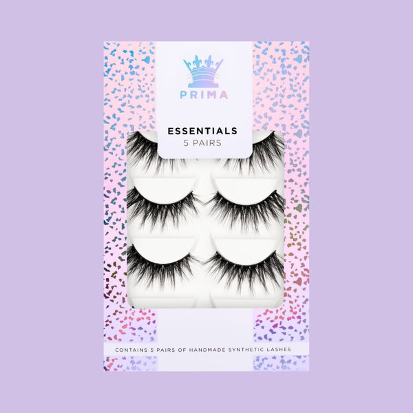 prima lash Essentials 5 Pair Pack Vegan Lashes #Jessica