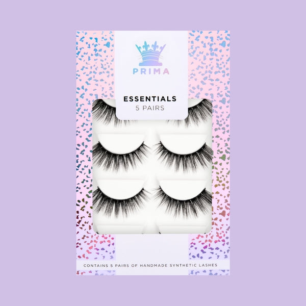 prima lash Essentials 5 Pair Pack Vegan Lashes #Lilly