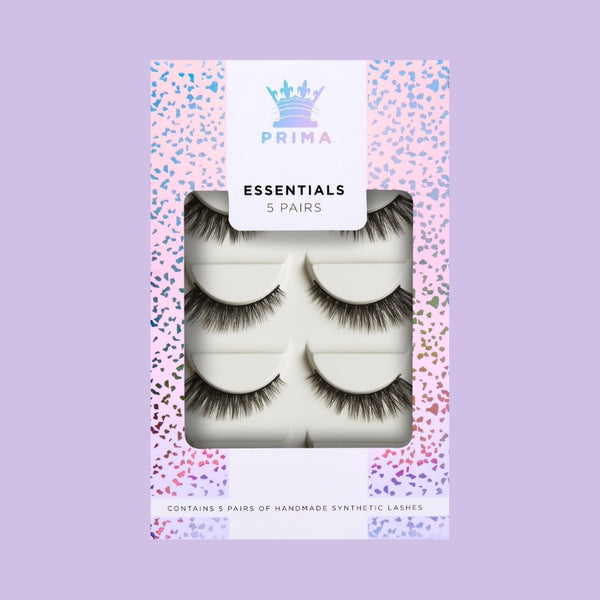 prima lash Essentials 5 Pair Pack Vegan Lashes #Lola