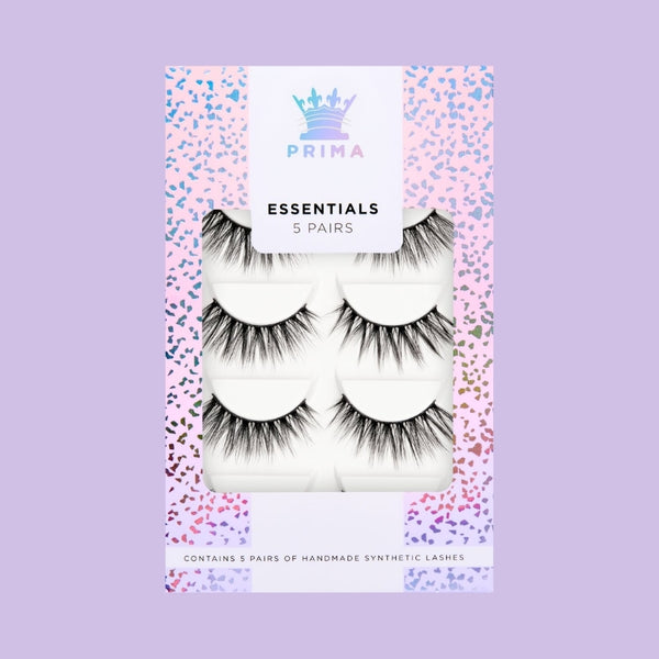 prima lash Essentials 5 Pair Pack Vegan Lashes #Lottie