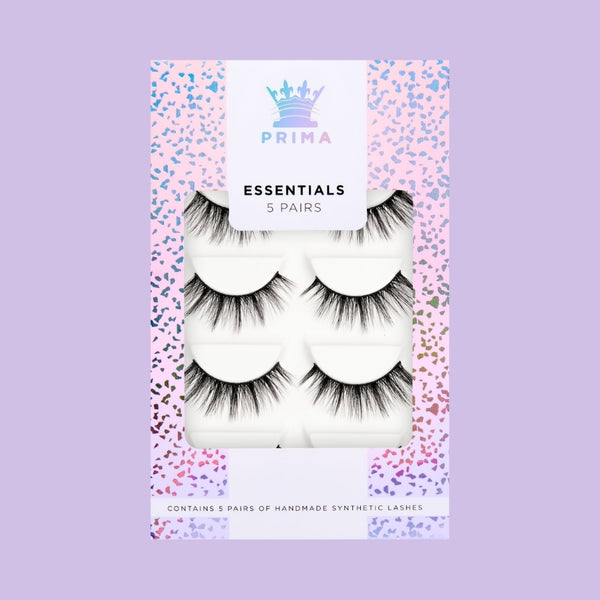 prima lash Essentials 5 Pair Pack Vegan Lashes #Zarah
