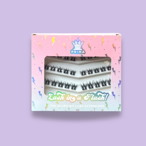 prima lash Lash in a Flash – #Fancy (Mixed Length) | Pre-Glued DIY Lash Extensions by PrimaLash