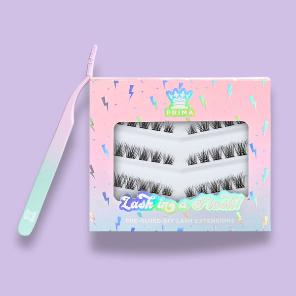 prima lash Lash in a Flash Pre-Glued DIY Lash Extensions #Whispers & #Wingwave