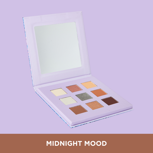 prima lash Midnight Mood Eyeshadow Palette - 9 Shades