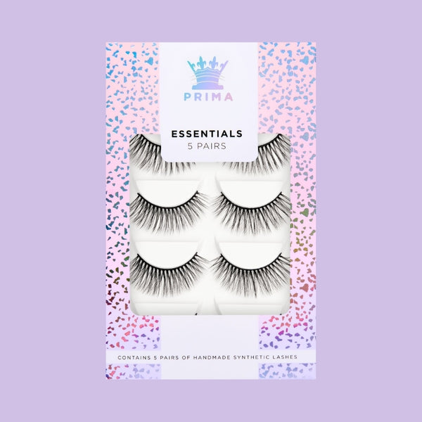 prima lash Essentials 5 Pair Pack Vegan Lashes #Mia