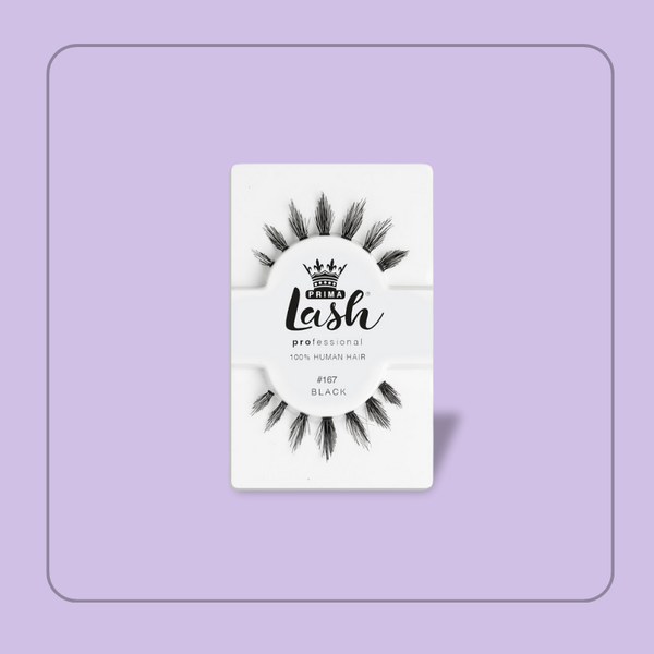 prima lash Professional (100% Human Hair) Strip Lashes #167