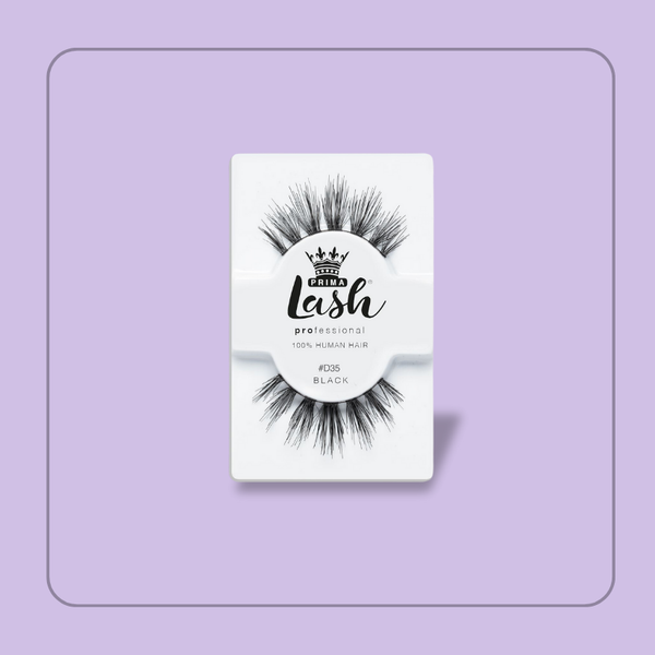 prima lash Professional (100% Human Hair) Strip Lashes #35