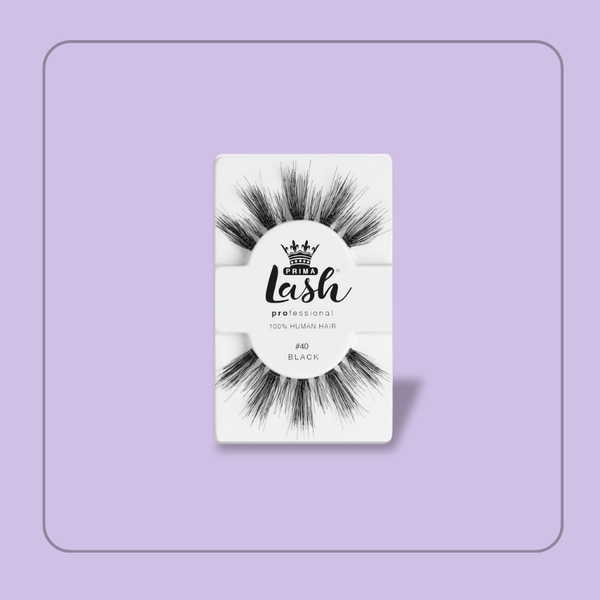 prima lash Professional (100% Human Hair) Strip Lashes #40
