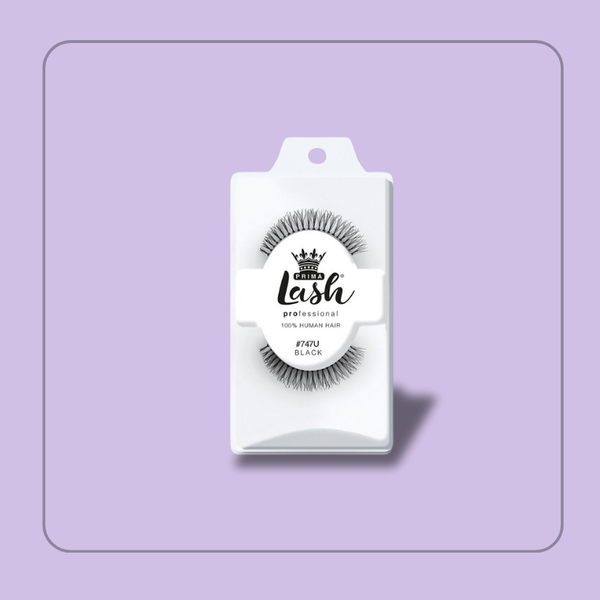 prima lash Professional (100% Human Hair) Strip Lashes #747u (under lash)