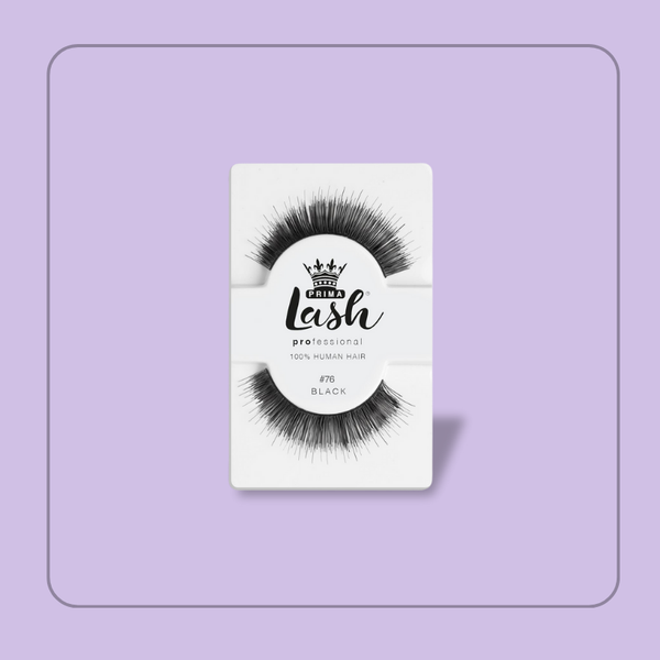 prima lash Professional (100% Human Hair) Strip Lashes #76