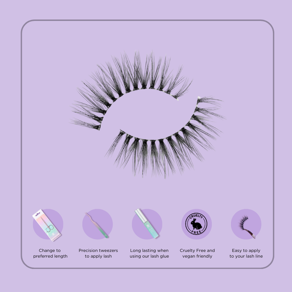 Prima Lash Professional (Dainty) Multi Layer Strip Lashes #D12