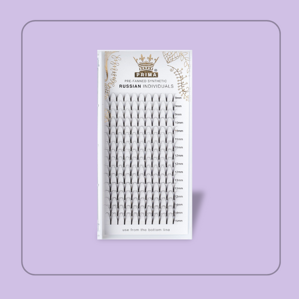 prima lash Russian 3D Pre-Fan Volume Extensions D-Curl