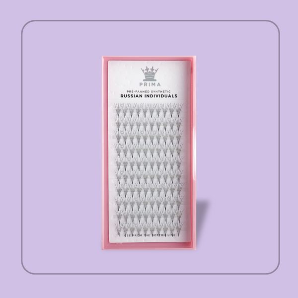 prima lash Russian 6D Pre-Fan Volume Extensions D-Curl