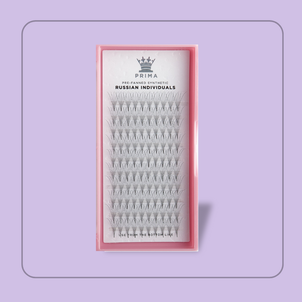 prima lash Russian Pre-Fan Lash Extensions Tray C Curl
