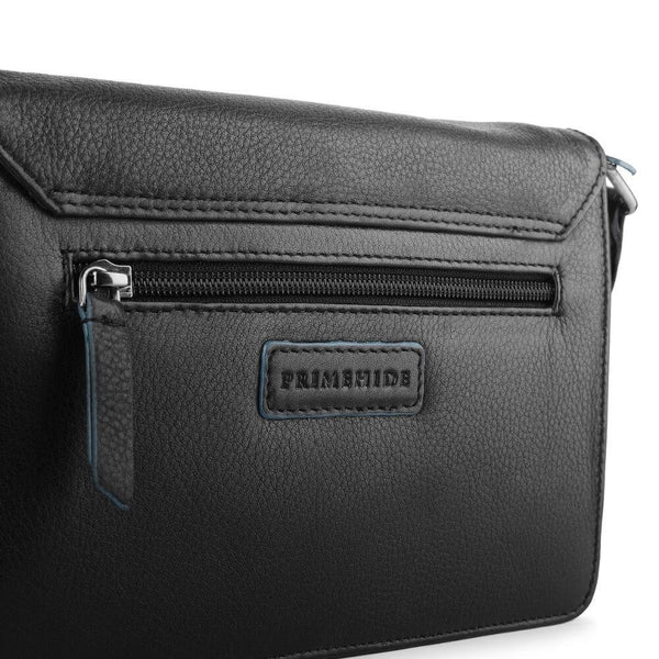 Primehide Compact Leather Shoulder Bag With Multi-Compartments Nina Hudson