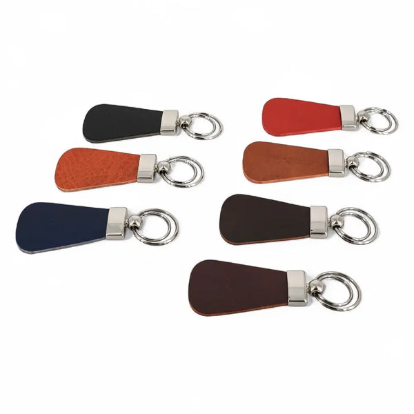 Primehide Contour Leather Keyring Handmade In The UK | Personalised Gift