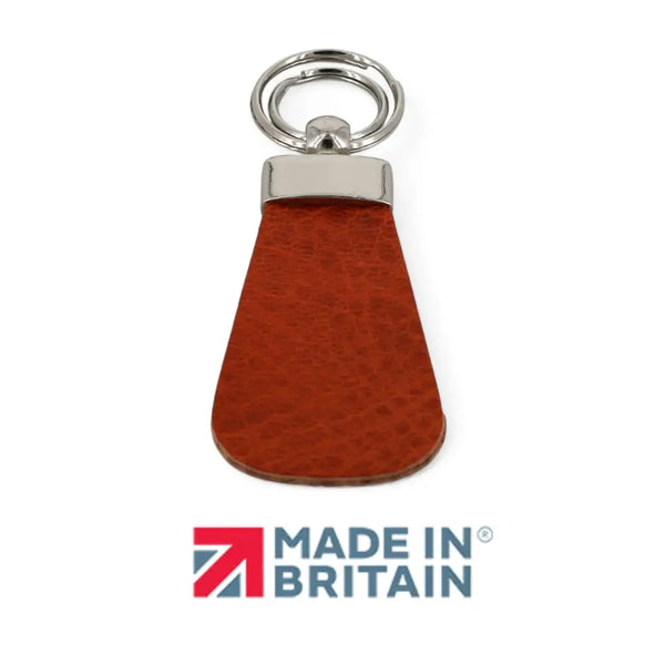 Primehide Contour Leather Keyring Handmade In The UK | Personalised Gift