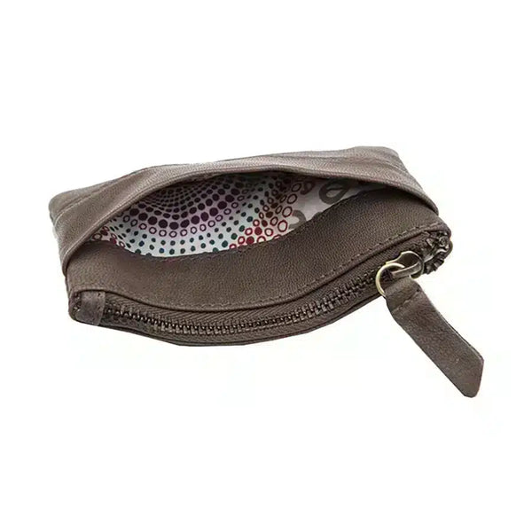 Primehide Final Sale – Brown Leather Pouch | RFID Secure | Zip Purse & Keyring | Limited Stock