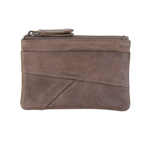 primehide Final Sale – Brown Leather Pouch | RFID Secure | Zip Purse & Keyring | Limited Stock