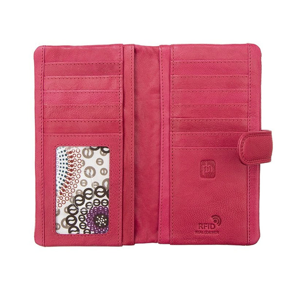 Primehide Final Sale – Rhubarb Soft Leather Bifold Purse | RFID Secure | Limited Stock