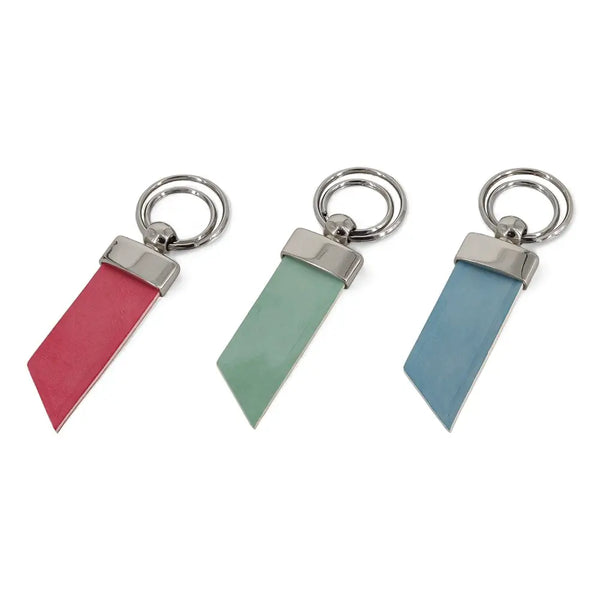 Primehide Handmade Leather Keyring With Polished Metal Fitting – Made In The UK