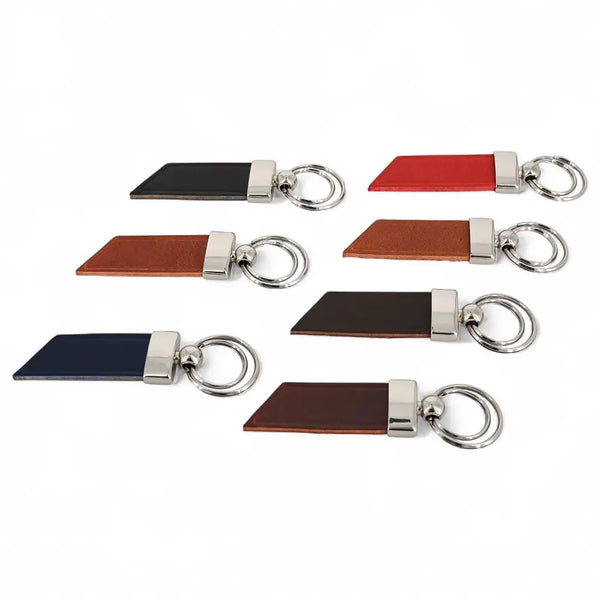 Primehide Handmade Leather Keyring With Polished Metal Fitting – Made In The UK