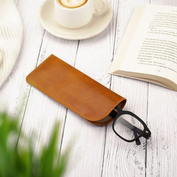 Primehide Leather-Lined Glasses Pouch Beatrice Mayfair