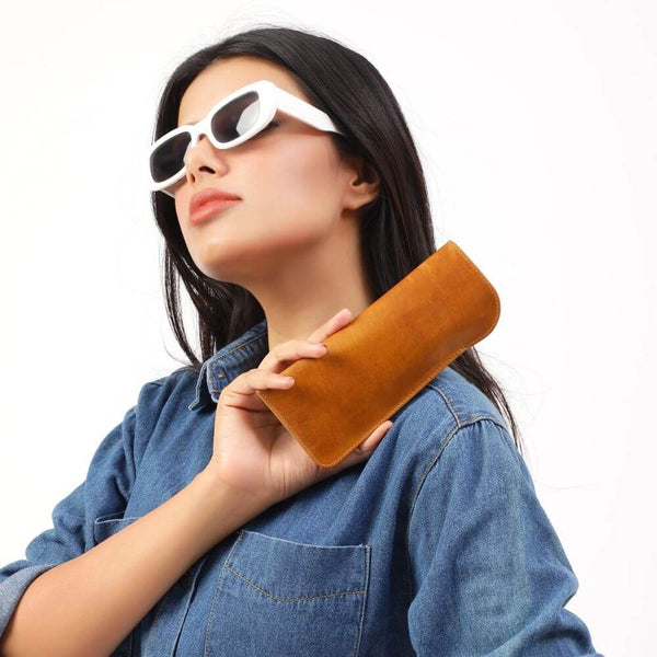 Primehide Leather-Lined Glasses Pouch Beatrice Mayfair