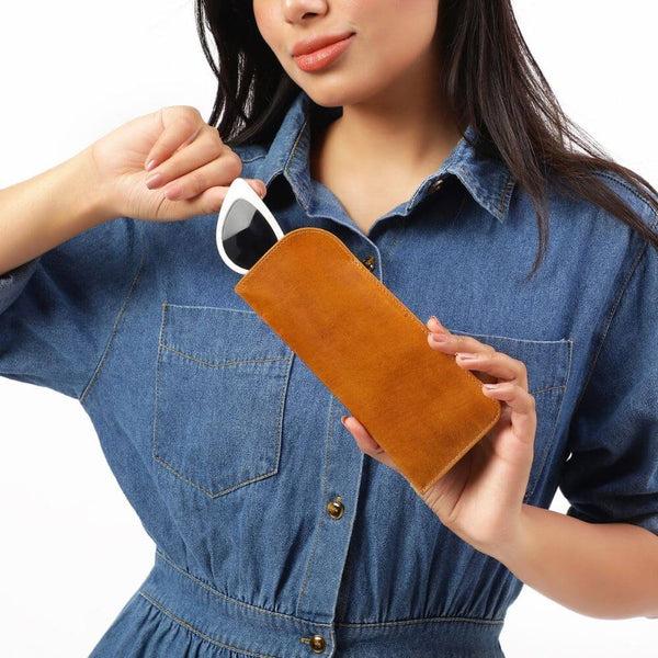 primehide Leather-Lined Glasses Pouch Beatrice Mayfair