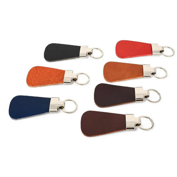 Primehide Modern Contour Leather Keyring Handmade In The UK | Personalised Gift