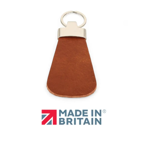 primehide Modern Contour Leather Keyring Handmade in the UK | Personalised Gift