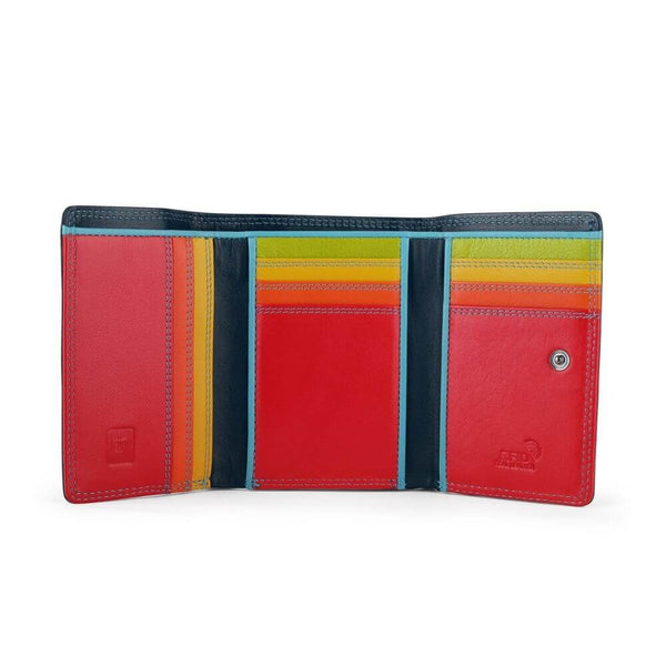 Primehide Multicolour Trifold Leather Purse Lucia Capri