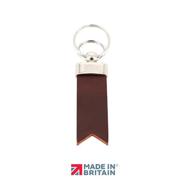 primehide Personalised Leather Keyring - Made In Britain